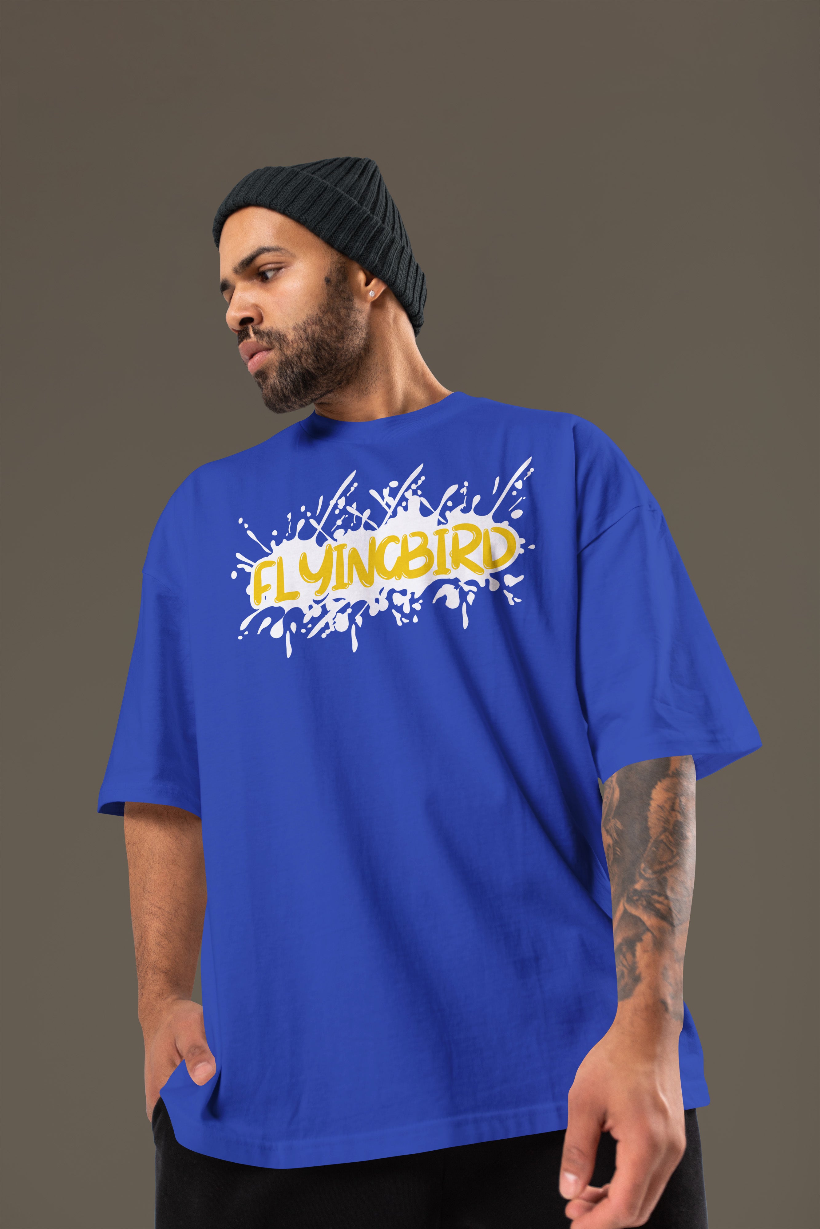 STAY HIGH Premium Oversize Tshirt (Royal Blue)