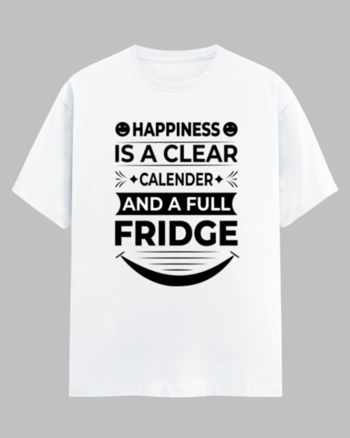 Happiness is a clear calendar Cotton Regular-fit T-Shirt