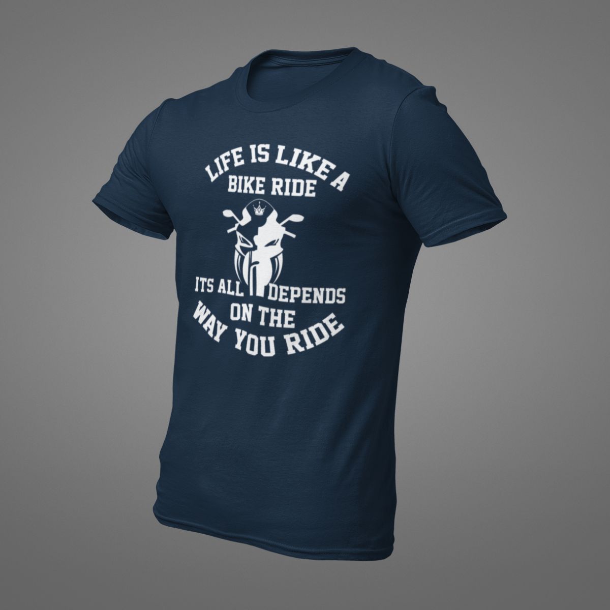 LIFE IS LIKE A BIKE RIDE Premium Regular-fit cotton T-Shirt