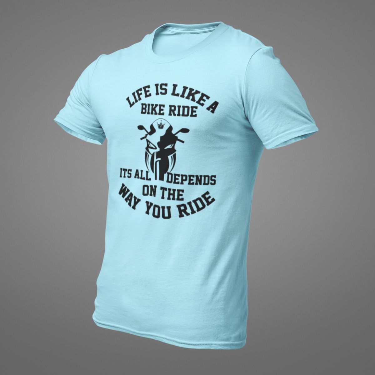 LIFE IS LIKE A BIKE RIDE Premium Regular-fit cotton T-Shirt