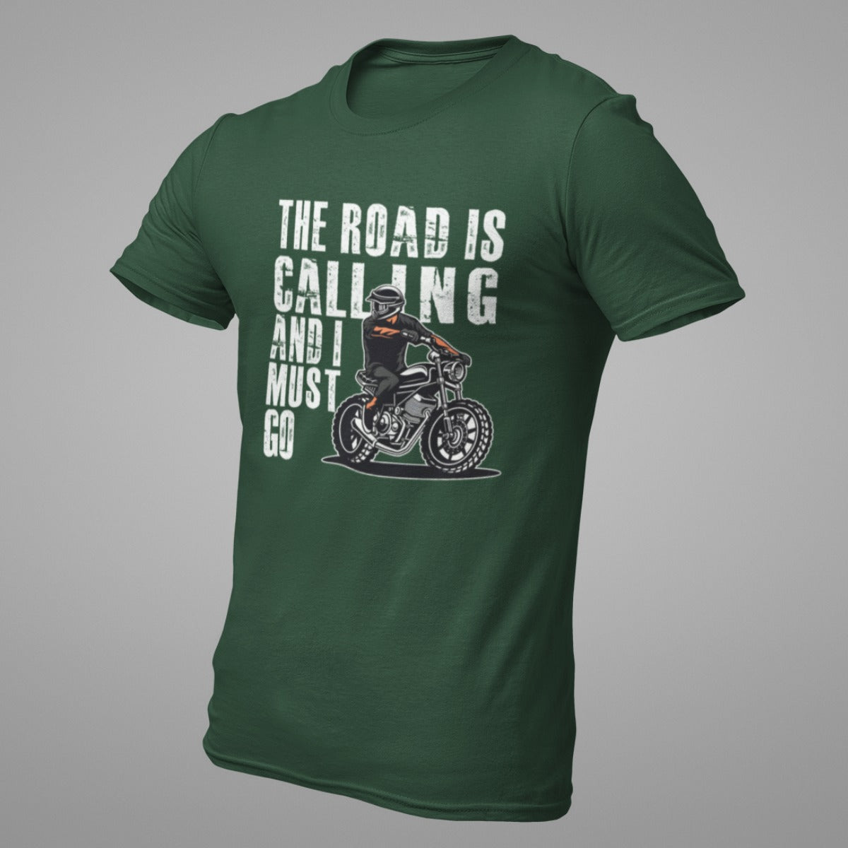 THE ROAD IS CALLING Premium Cotton Regular-fit T-Shirt