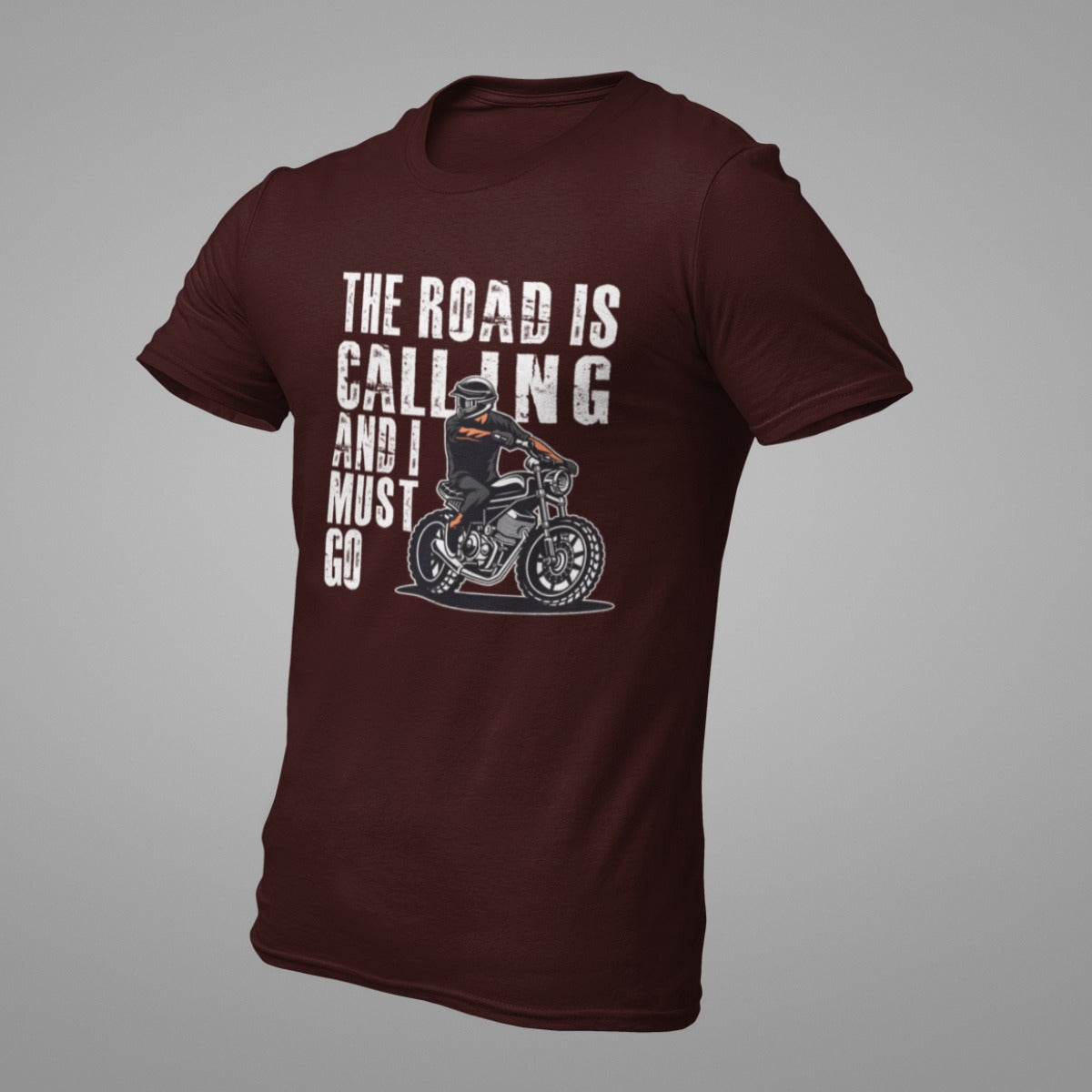 THE ROAD IS CALLING Premium Cotton Regular-fit T-Shirt