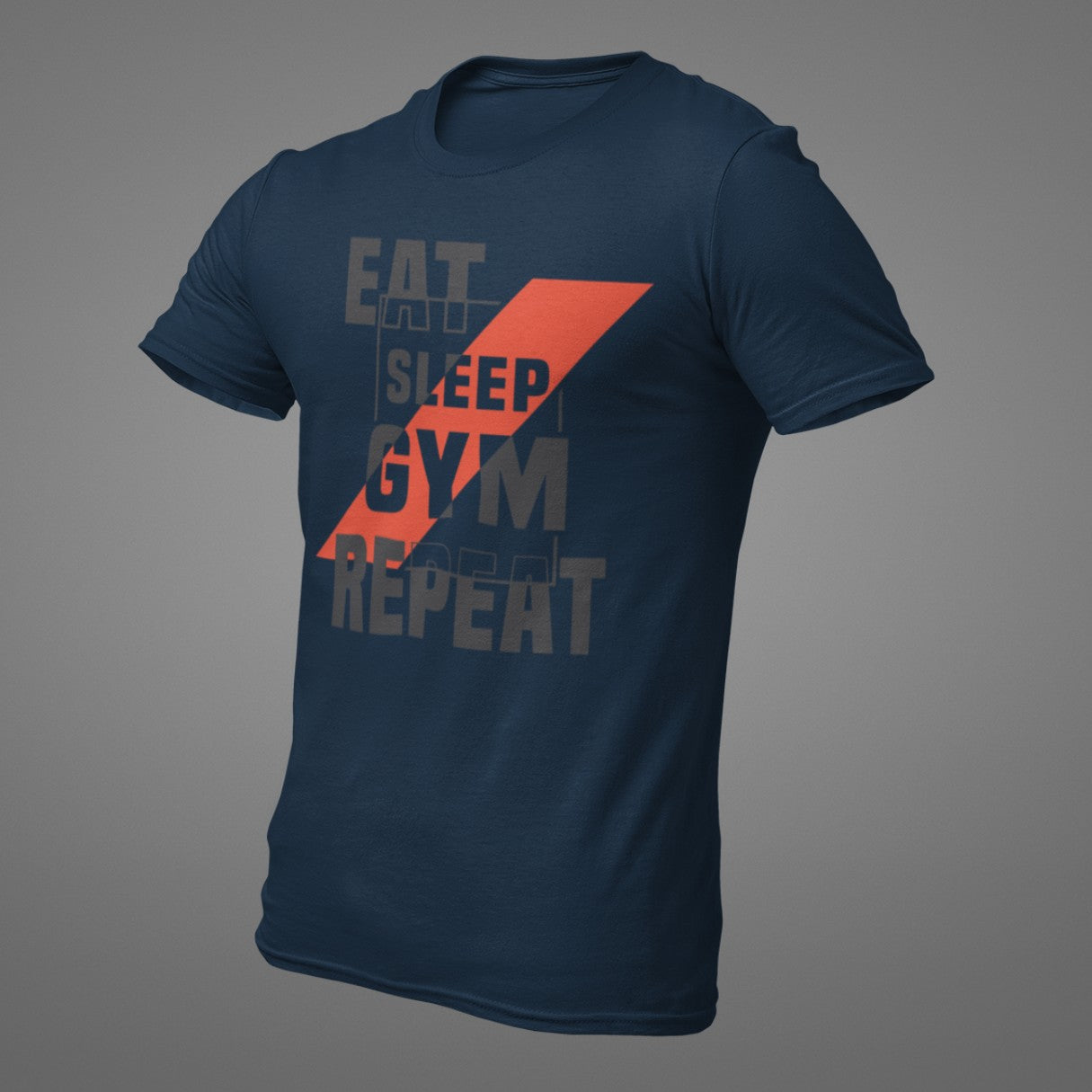 EAT SLEEP GYM REPEAT Regular-fit Cotton T-Shirt
