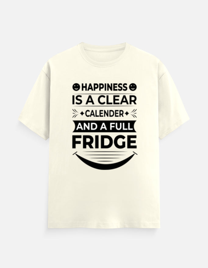 Happiness is a clear calendar Cotton Regular-fit T-Shirt