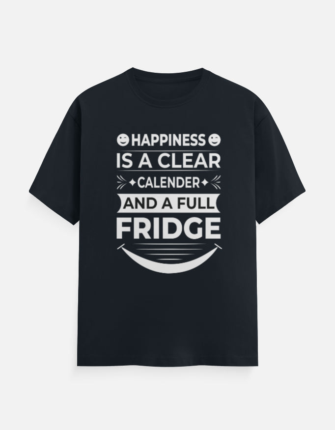 Happiness is a clear calendar Cotton Regular-fit T-Shirt